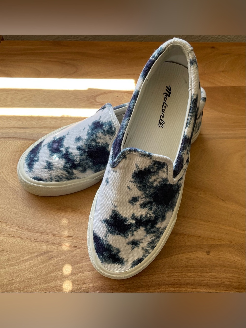 Madewell Sidewalk Slip-On Sneakers in Tie-Dyed Recycled Canvas